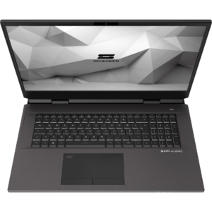 SCHENKER DTR 17 Laptop - Front from above no keyboard lights