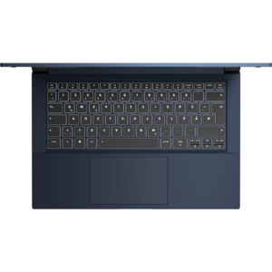 SCHENKER MEDIA 14 Laptop - Front from above keyboard